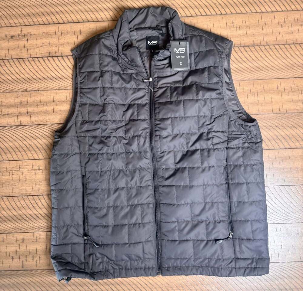 Mack Russo Men's Quilted Puff Vest Size L